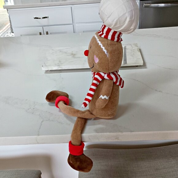 NEW! DARLING WEIGHTED GINGERBREAD BAKER DOLL - Picture 4 of 6